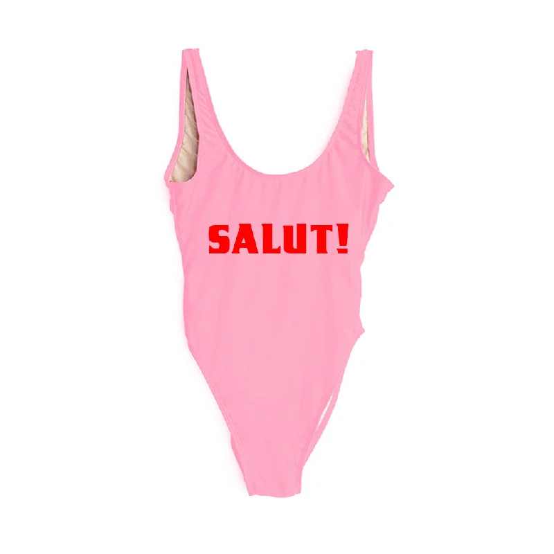 Women's Strapless One - Pieces in Royal Blue with Beaded Accents for a Formal EventSALUT! [SWIMSUIT]