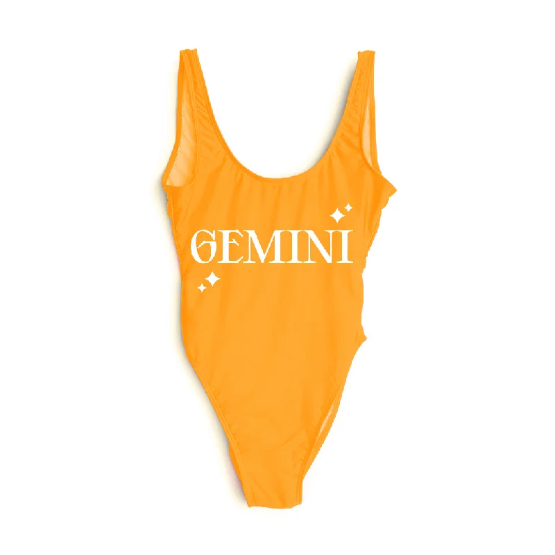 Women's Sequined Mini One - Pieces in Gold for a Glamorous New Year's Eve PartyGEMINI [SWIMSUIT]