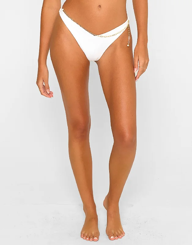 Sports women swimwear for high - intensity water activities like swimming lapsSerena Tango Bottom - White Sports women swimwear for high - intensity water activities like swimming lapsSerena Tango Bottom - White