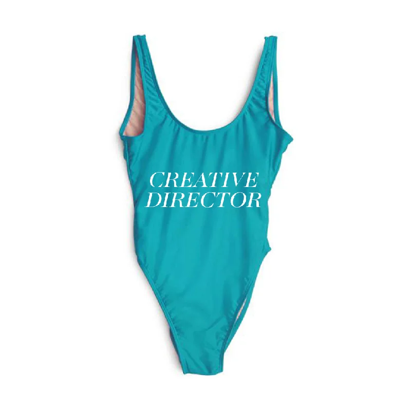 Women's Sheer Paneled One - Pieces in White for a Delicate and Elegant Evening AppearanceCREATIVE DIRECTOR [SWIMSUIT]