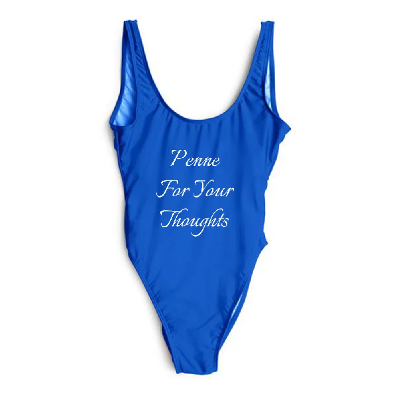 Women's Cut - Out One - Pieces in Black with Geometric Shapes for a Modern and Edgy StylePenne For Your Thoughts [SWIMSUIT]