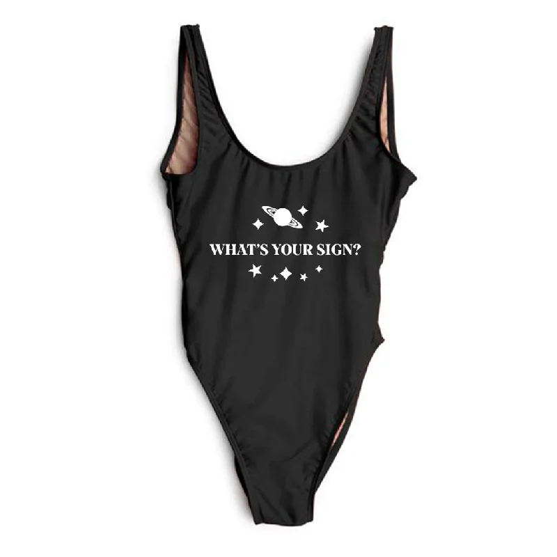 Women's Lace - Embellished One - Pieces in Cream for a Romantic and Vintage - Inspired LookWHAT'S YOUR SIGN? [SWIMSUIT]