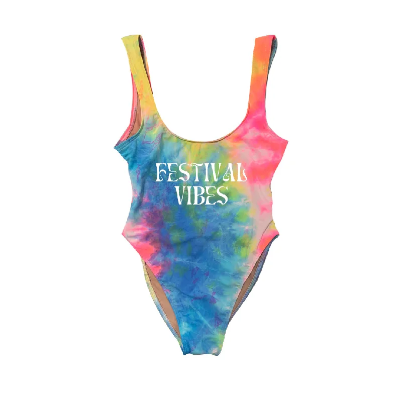 Plus Size Women's Animal Print One - Pieces in Leopard for a Bold and Trendy StatementFESTIVAL VIBES [SWIMSUIT]