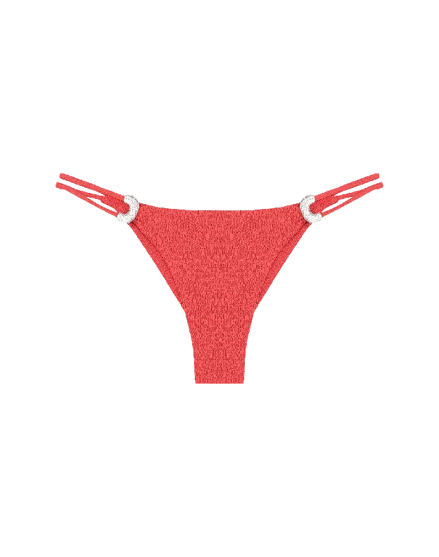 Ruched women swimwear with fabric gathers for a slimming effectFirenze Sami Bottom - Raspberry Ruched women swimwear with fabric gathers for a slimming effectFirenze Sami Bottom - Raspberry