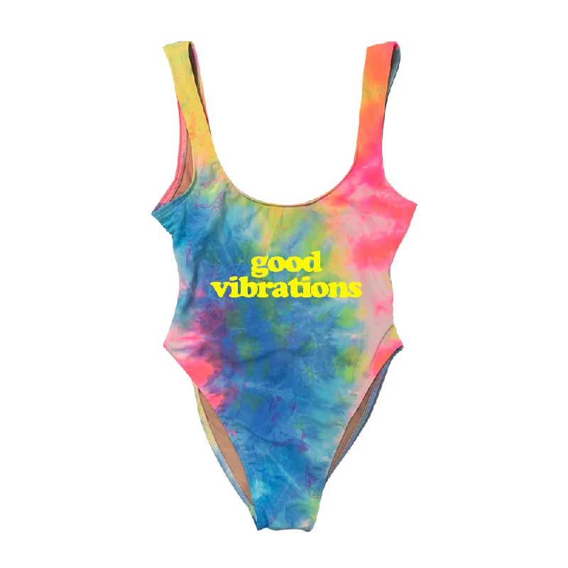 Women's Long - Sleeve Turtleneck One - Pieces in Navy for a Sophisticated Winter Ensemblegood vibrations [SWIMSUIT]