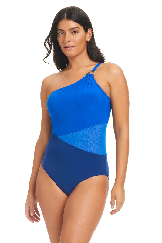 Women's Sleeveless One - Pieces in Yellow with Floral Appliques for a Cheerful and Spring - Like LookBeyond Tummy Control Solid Essentials One Shoulder Mesh One-Piece Swimsuit Women's Sleeveless One - Pieces in Yellow with Floral Appliques for a Cheerful and Spring - Like LookBeyond Tummy Control Solid Essentials One Shoulder Mesh One-Piece Swimsuit