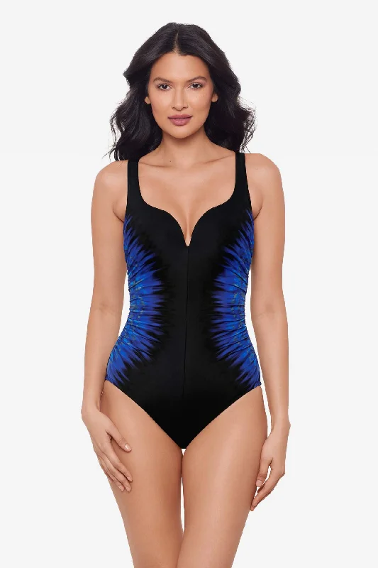 Plus Size Women's Ruffled Hem One - Pieces in Pink for a Feminine and Flirty Summer OutfitPaka Mayan Temptress One Piece Swimsuit Plus Size Women's Ruffled Hem One - Pieces in Pink for a Feminine and Flirty Summer OutfitPaka Mayan Temptress One Piece Swimsuit