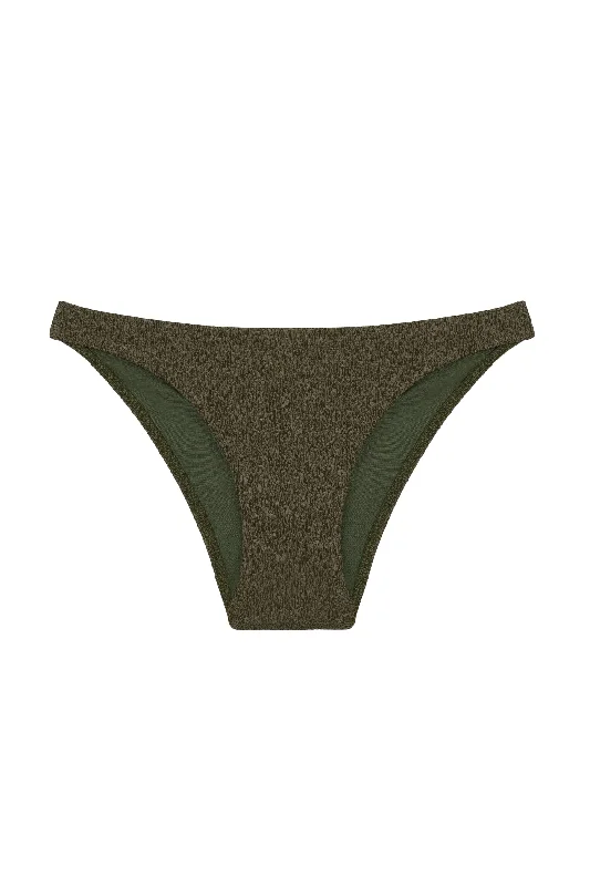 Ruched women swimwear with fabric gathers for a slimming effectFirenze Basic Bottom - Evergreen Ruched women swimwear with fabric gathers for a slimming effectFirenze Basic Bottom - Evergreen