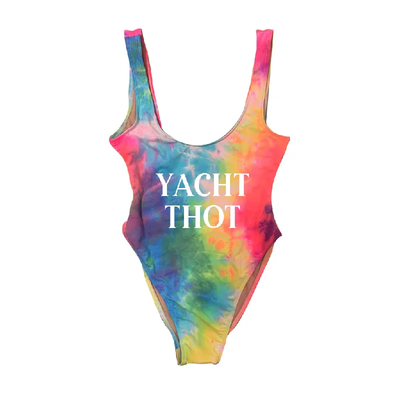 Women's Sleeveless Backless One - Pieces in Black with Cut - Out Details for a Sexy Beach LookYACHT THOT [SWIMSUIT]