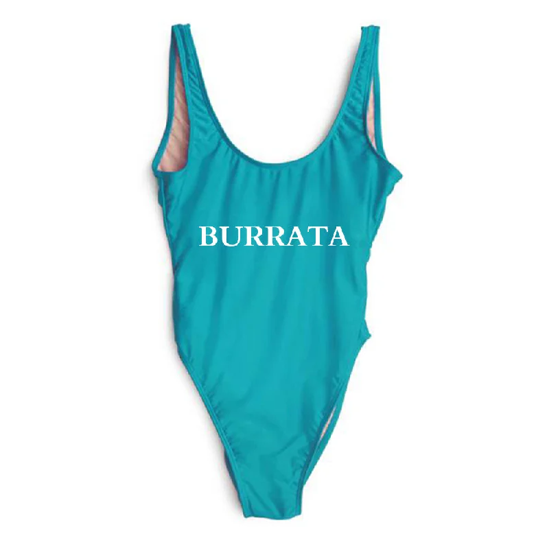 Women's Sleeveless One - Pieces in Yellow with Floral Appliques for a Cheerful and Spring - Like LookBurrata [SWIMSUIT]