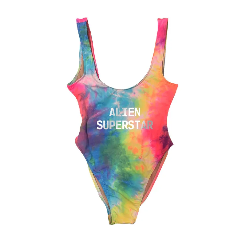 Women's Velvet One - Pieces in Emerald Green for a Luxurious and Sophisticated OccasionALIEN SUPERSTAR [SWIMSUIT]