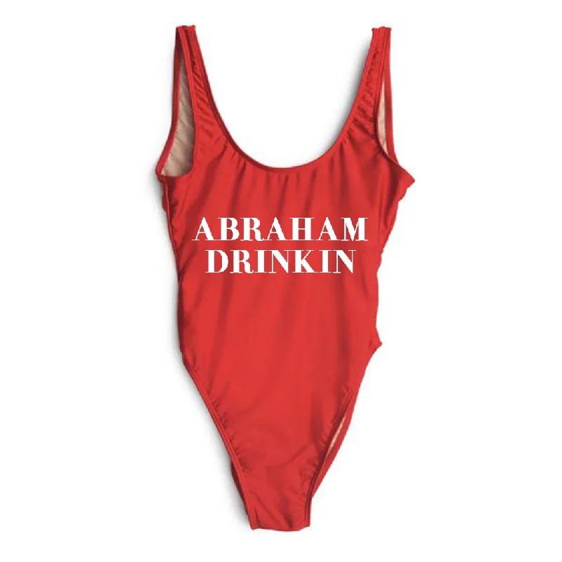 Plus Size Women's Animal Print One - Pieces in Leopard for a Bold and Trendy StatementABRAHAM DRINKIN [SWIMSUIT]