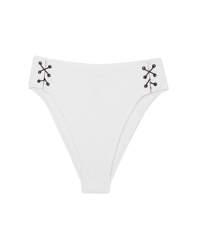 Plus - size women swimwear with full - coverage bottoms for comfort and confidenceFirenze Blair Gigi Hot Pant Bottom - White Plus - size women swimwear with full - coverage bottoms for comfort and confidenceFirenze Blair Gigi Hot Pant Bottom - White