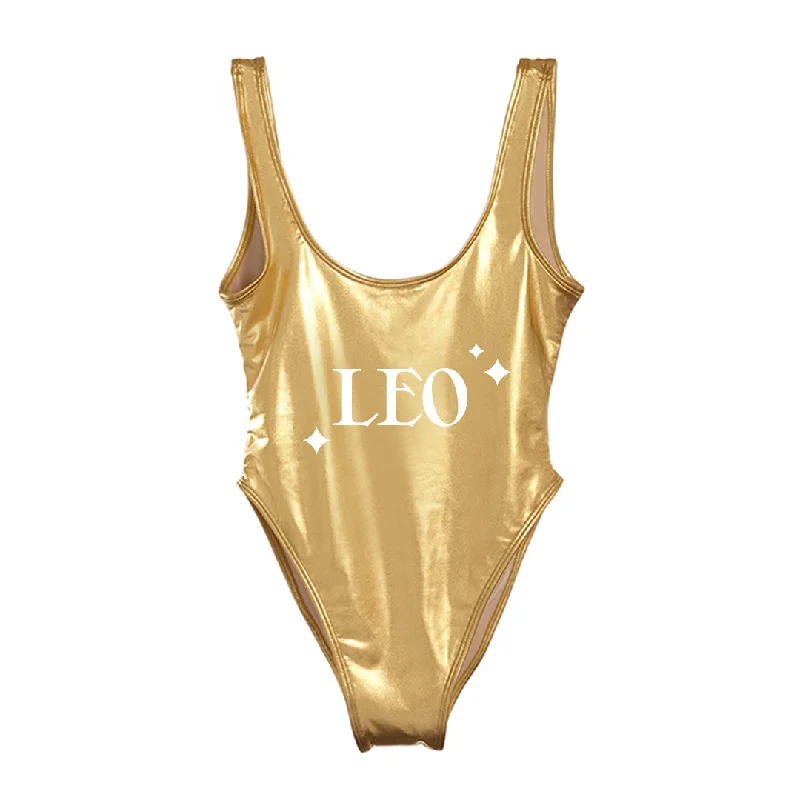 Women's Sleeveless Backless One - Pieces in Black with Cut - Out Details for a Sexy Beach LookLEO [SWIMSUIT]