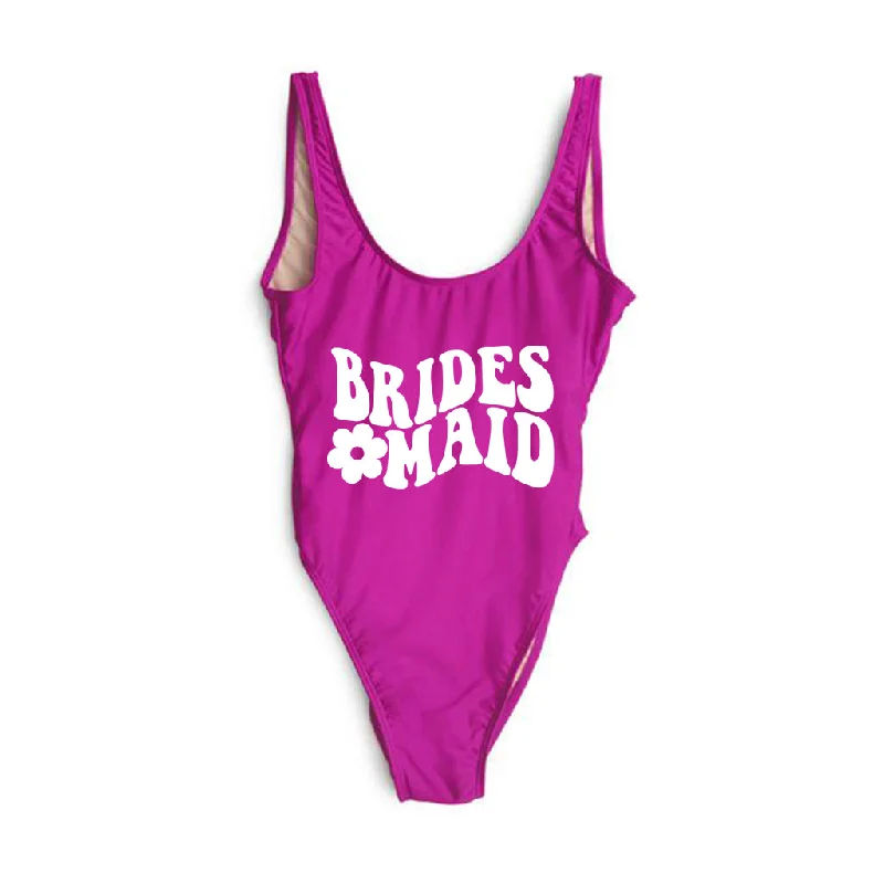 Women's Strapless One - Pieces in Royal Blue with Beaded Accents for a Formal EventBRIDESMAID flower power [SWIMSUIT]