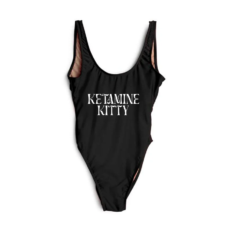 Plus Size Women's Boho - Style One - Pieces in Multicolor with Tassels for a Festival VibeKETAMINE KITTY [SWIMSUIT]