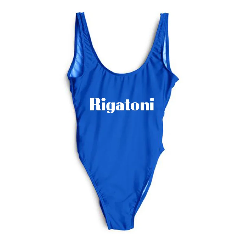 Women's Sheer Paneled One - Pieces in White for a Delicate and Elegant Evening AppearanceRigatoni [SWIMSUIT]