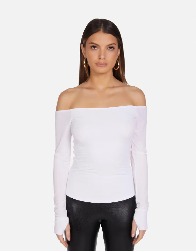 Ruffled Cuff Women Long Sleeve Top with a Feminine TouchRuffled Cuff Women Long Sleeve Top with a Feminine TouchLanny White Ruffled Cuff Women Long Sleeve Top with a Feminine TouchRuffled Cuff Women Long Sleeve Top with a Feminine TouchLanny White