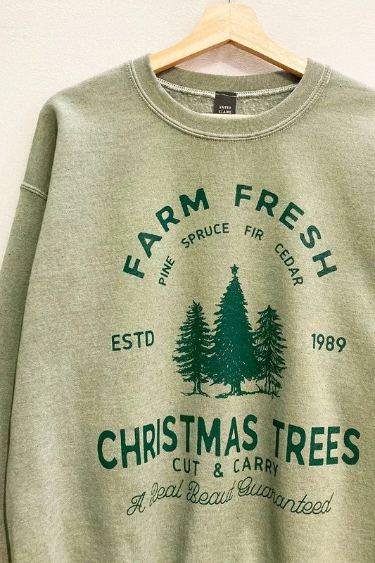 Wrap - Style Women Long Sleeve Top for a Versatile FitWrap - Style Women Long Sleeve Top for a Versatile FitFarm Fresh Christmas Trees Sweatshirt S-XL Wrap - Style Women Long Sleeve Top for a Versatile FitWrap - Style Women Long Sleeve Top for a Versatile FitFarm Fresh Christmas Trees Sweatshirt S-XL