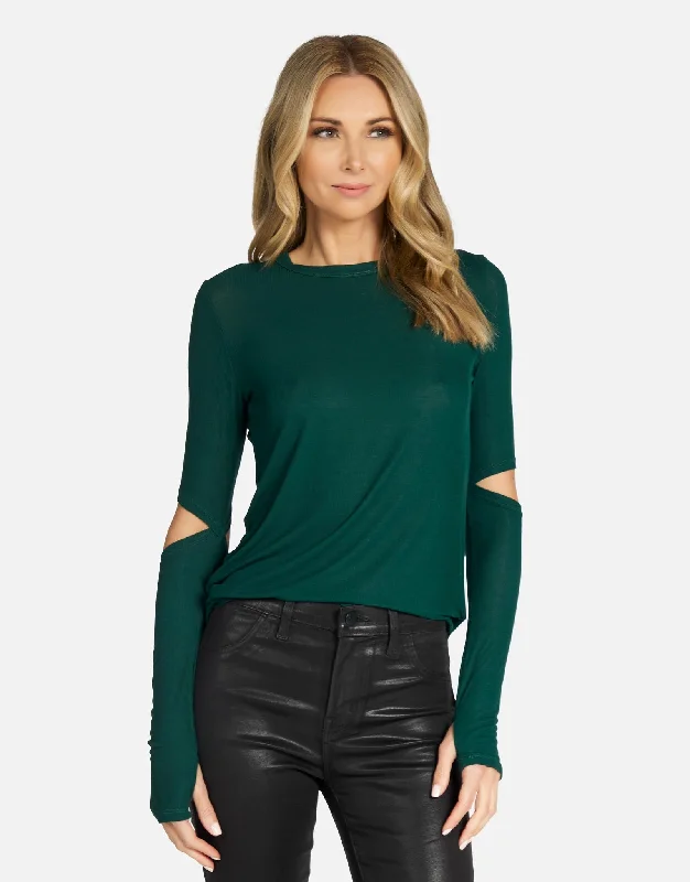 Pocket - Equipped Women Long Sleeve Top for Added FunctionalityPocket - Equipped Women Long Sleeve Top for Added FunctionalitySolomon Fitted Tee Emerald Pocket - Equipped Women Long Sleeve Top for Added FunctionalityPocket - Equipped Women Long Sleeve Top for Added FunctionalitySolomon Fitted Tee Emerald