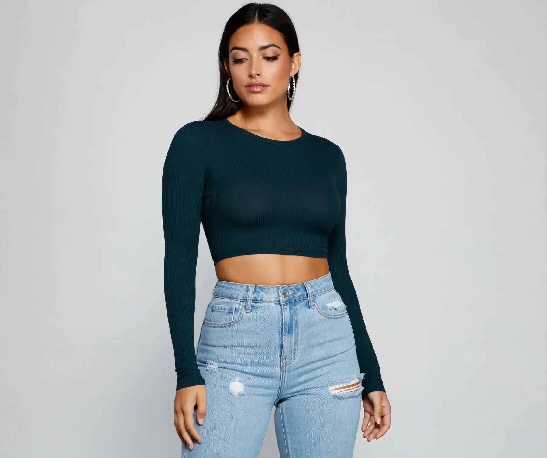 Cable - Knit Women Long Sleeve Top with a Cozy TextureCable - Knit Women Long Sleeve Top with a Cozy TextureGo With It Ribbed Knit Crop Top Cable - Knit Women Long Sleeve Top with a Cozy TextureCable - Knit Women Long Sleeve Top with a Cozy TextureGo With It Ribbed Knit Crop Top