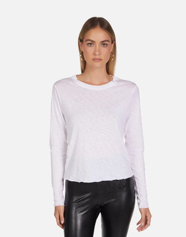 Metallic Accent Women Long Sleeve Top for a Glamorous LookMetallic Accent Women Long Sleeve Top for a Glamorous LookKennith White Metallic Accent Women Long Sleeve Top for a Glamorous LookMetallic Accent Women Long Sleeve Top for a Glamorous LookKennith White