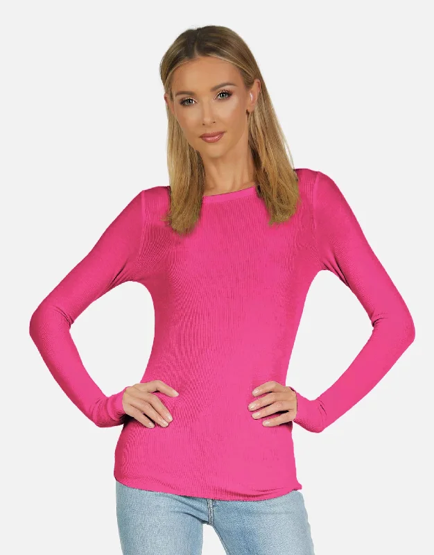 Striped Women Long Sleeve Top in a Timeless PatternStriped Women Long Sleeve Top in a Timeless PatternAlick Fitted Tee Bright Pink Striped Women Long Sleeve Top in a Timeless PatternStriped Women Long Sleeve Top in a Timeless PatternAlick Fitted Tee Bright Pink