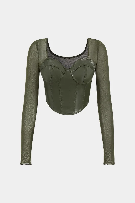 Floral Printed Women Long Sleeve Top for a Romantic LookFloral Printed Women Long Sleeve Top for a Romantic LookFaux Leather Mesh Patchwork Long-Sleeve Top Floral Printed Women Long Sleeve Top for a Romantic LookFloral Printed Women Long Sleeve Top for a Romantic LookFaux Leather Mesh Patchwork Long-Sleeve Top