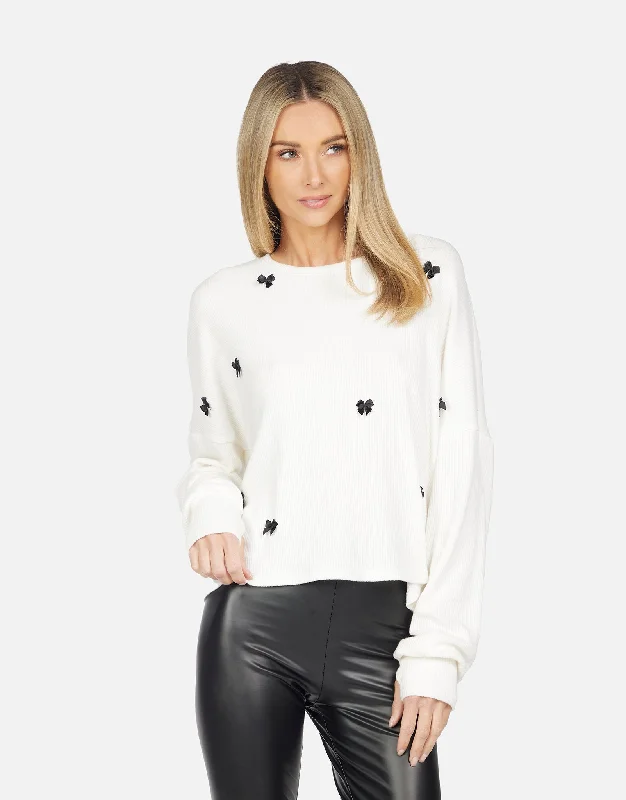 Wrap - Style Women Long Sleeve Top for a Versatile FitWrap - Style Women Long Sleeve Top for a Versatile FitMelendez Bow Trim Pullover Wrap - Style Women Long Sleeve Top for a Versatile FitWrap - Style Women Long Sleeve Top for a Versatile FitMelendez Bow Trim Pullover