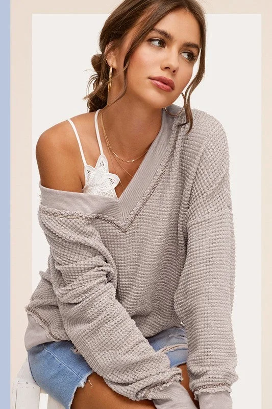 Puffer - Sleeve Women Long Sleeve Top for a Fashion - Forward LookPuffer - Sleeve Women Long Sleeve Top for a Fashion - Forward LookLEXI LOOSE FIT V-NECK WAFFLE TEXTURED LONG SLEEVE TOP Puffer - Sleeve Women Long Sleeve Top for a Fashion - Forward LookPuffer - Sleeve Women Long Sleeve Top for a Fashion - Forward LookLEXI LOOSE FIT V-NECK WAFFLE TEXTURED LONG SLEEVE TOP