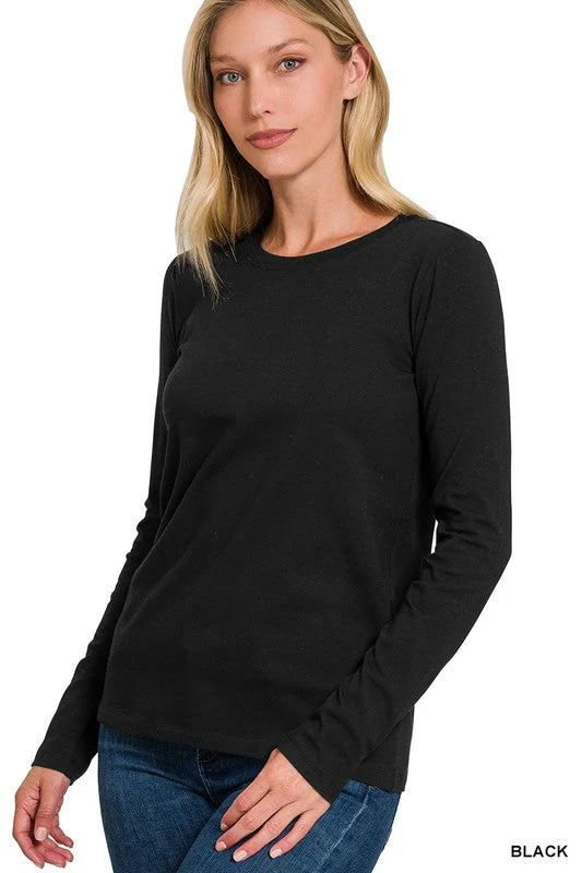 Striped Women Long Sleeve Top in a Timeless PatternStriped Women Long Sleeve Top in a Timeless PatternRHONDA COTTON CREW NECK LONG SLEEVE T-SHIRT S-XL Striped Women Long Sleeve Top in a Timeless PatternStriped Women Long Sleeve Top in a Timeless PatternRHONDA COTTON CREW NECK LONG SLEEVE T-SHIRT S-XL