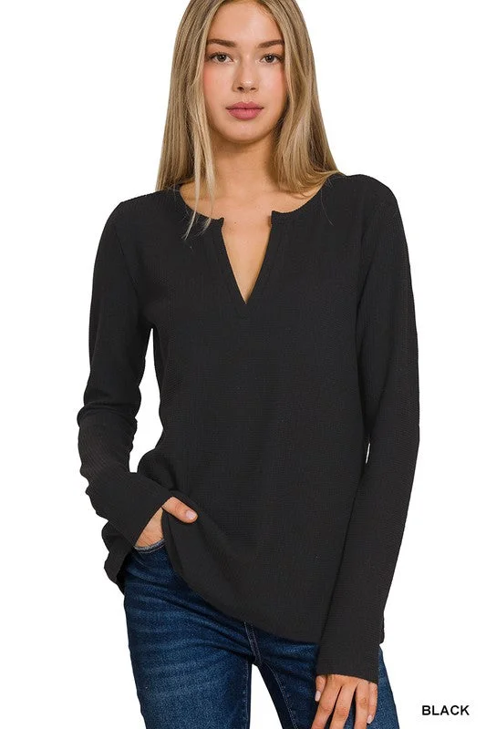 Printed Graphic Women Long Sleeve Top with a Bold StatementPrinted Graphic Women Long Sleeve Top with a Bold StatementPALMER MELANGE BABY WAFFLE V-NECK LONG SLEEVE TOP S-XL Printed Graphic Women Long Sleeve Top with a Bold StatementPrinted Graphic Women Long Sleeve Top with a Bold StatementPALMER MELANGE BABY WAFFLE V-NECK LONG SLEEVE TOP S-XL