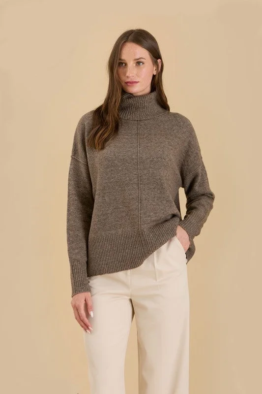 Wrap - Style Women Long Sleeve Top for a Versatile FitWrap - Style Women Long Sleeve Top for a Versatile FitTORI TURTLENECK FRONT SEAM KNIT PULLOVER SWEATER Wrap - Style Women Long Sleeve Top for a Versatile FitWrap - Style Women Long Sleeve Top for a Versatile FitTORI TURTLENECK FRONT SEAM KNIT PULLOVER SWEATER