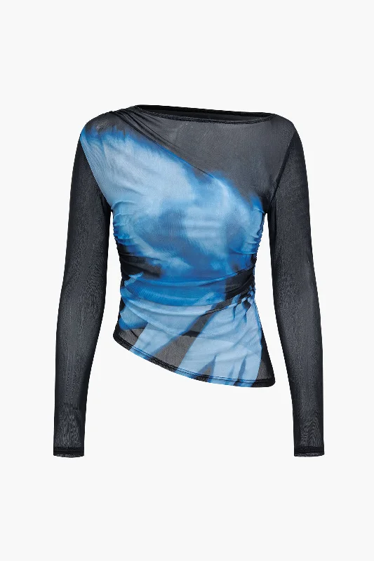 Metallic Accent Women Long Sleeve Top for a Glamorous LookMetallic Accent Women Long Sleeve Top for a Glamorous LookAbstract Print Mesh Long-Sleeve Top Metallic Accent Women Long Sleeve Top for a Glamorous LookMetallic Accent Women Long Sleeve Top for a Glamorous LookAbstract Print Mesh Long-Sleeve Top
