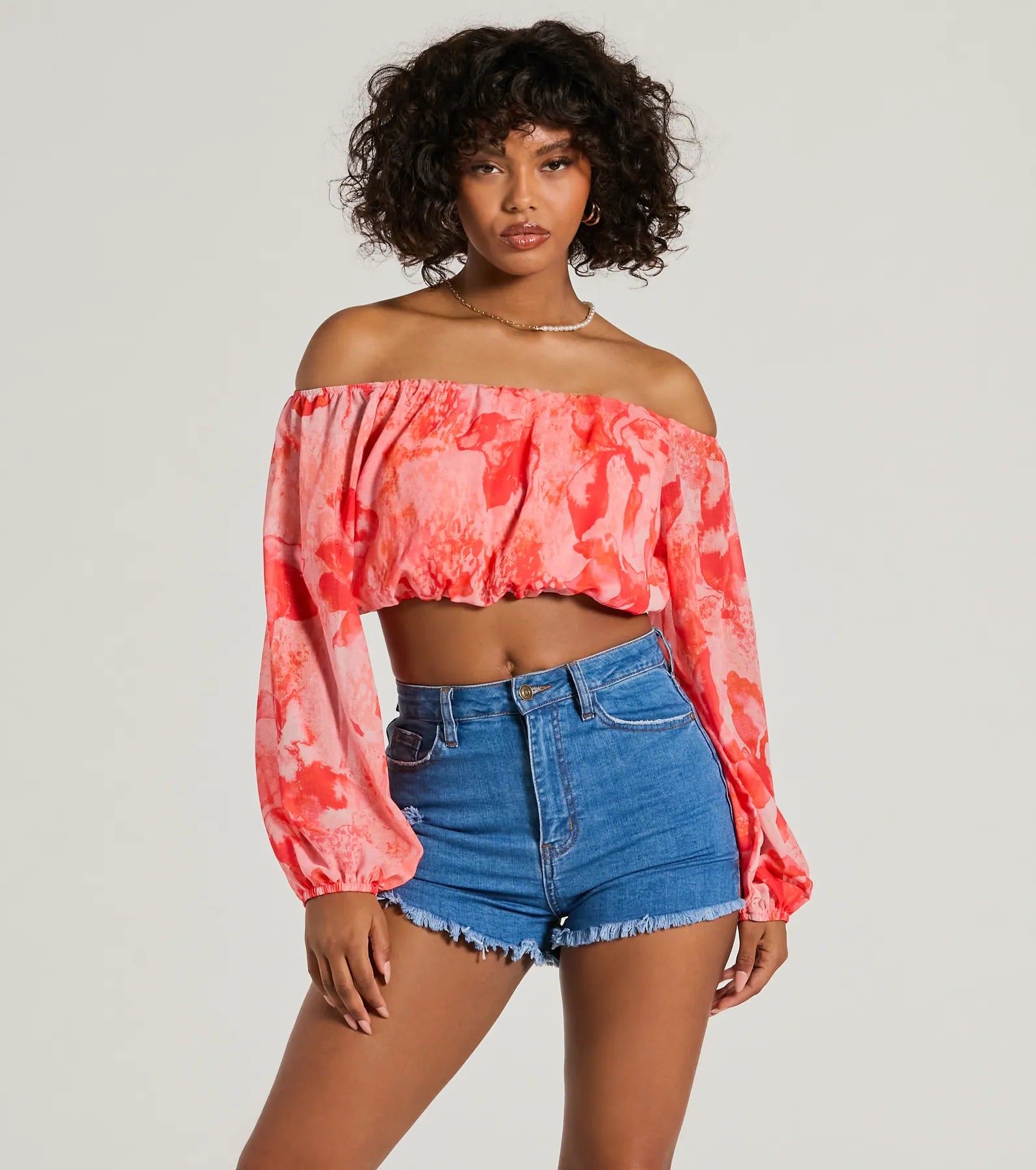 Floral Printed Women Long Sleeve Top for a Romantic LookFloral Printed Women Long Sleeve Top for a Romantic LookSunset Beauty Off-The-Shoulder Marble Chiffon Crop Top Floral Printed Women Long Sleeve Top for a Romantic LookFloral Printed Women Long Sleeve Top for a Romantic LookSunset Beauty Off-The-Shoulder Marble Chiffon Crop Top