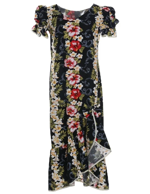 Midi dresses with pleated skirts for a timeless and elegant appeal Big Island Ruffle Muumuu Dress Knee Length Midi dresses with pleated skirts for a timeless and elegant appeal Big Island Ruffle Muumuu Dress Knee Length