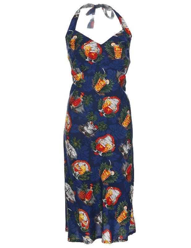 Midi dresses with one - shoulder designs for a modern and asymmetric style Short Halter Tie Back Dress Martini Time Midi dresses with one - shoulder designs for a modern and asymmetric style Short Halter Tie Back Dress Martini Time