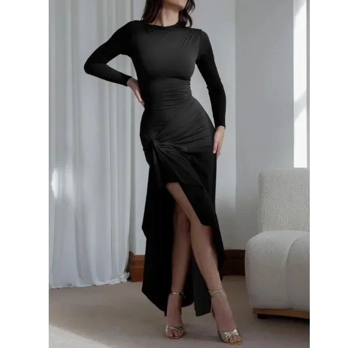Midi dresses with button - down skirts for a unique and functional design Evana Statement Slit Maxi Dress Midi dresses with button - down skirts for a unique and functional design Evana Statement Slit Maxi Dress