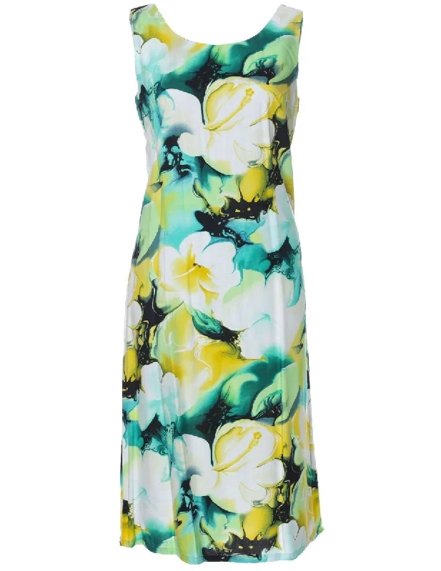 Sheath midi dresses with beaded embellishments for a formal occasion Hawaiian Dress Watercolor Makawao Forest Sleeveless Bias Knee Length Sheath midi dresses with beaded embellishments for a formal occasion Hawaiian Dress Watercolor Makawao Forest Sleeveless Bias Knee Length