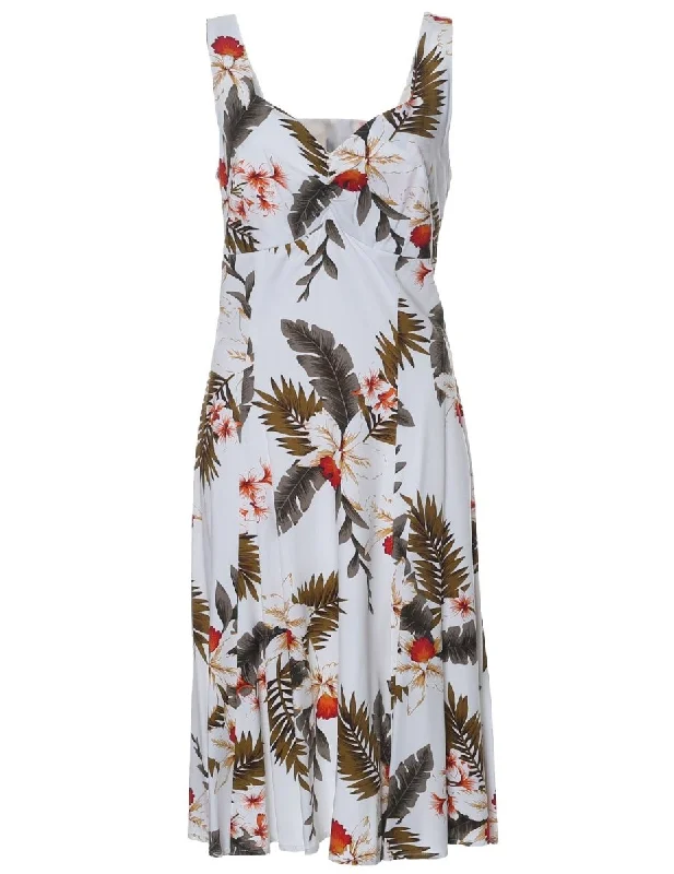 Midi dresses with denim fabric for a casual yet stylish day out White Short Sundress Hawaiian Hanapepe Midi dresses with denim fabric for a casual yet stylish day out White Short Sundress Hawaiian Hanapepe