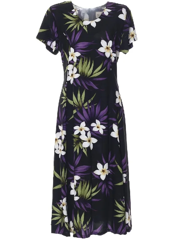 Sleeveless midi dresses with lace details for summer weddings Knee Length Muumuu Dress with Sleeves Plumeria Rain Sleeveless midi dresses with lace details for summer weddings Knee Length Muumuu Dress with Sleeves Plumeria Rain