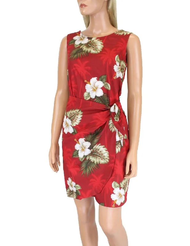 Velvet midi dresses in jewel tones for a glamorous winter event Ka Pua Short Sarong Hawaiian Dress Velvet midi dresses in jewel tones for a glamorous winter event Ka Pua Short Sarong Hawaiian Dress