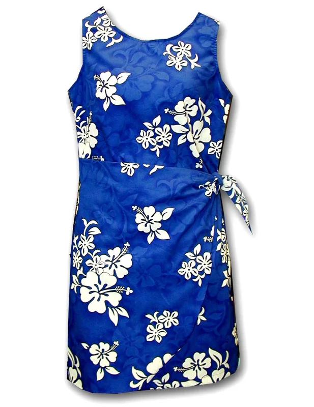 Midi dresses with geometric cutouts for a contemporary and edgy look Tropical Hibiscus Short Sarong Tank Dress Midi dresses with geometric cutouts for a contemporary and edgy look Tropical Hibiscus Short Sarong Tank Dress