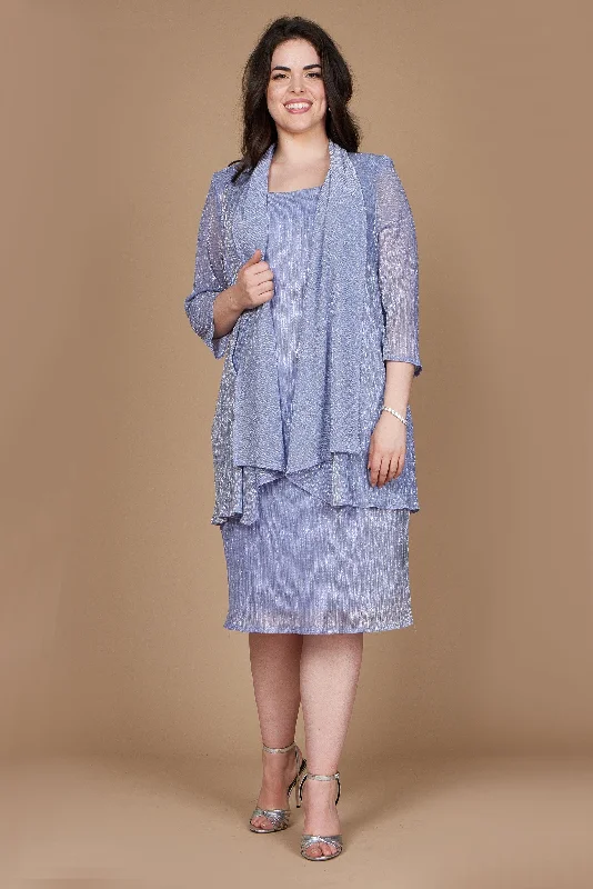 Maternity dress for a baby's dedication R&M Richards 5191W Short Plus Size Jacket Dress