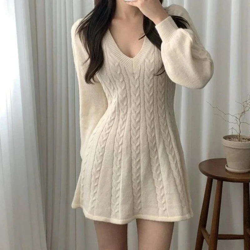 Mini dresses with embroidered details for a unique touch Taron Knitted A- Line Dress Mini dresses with embroidered details for a unique touch Taron Knitted A- Line Dress