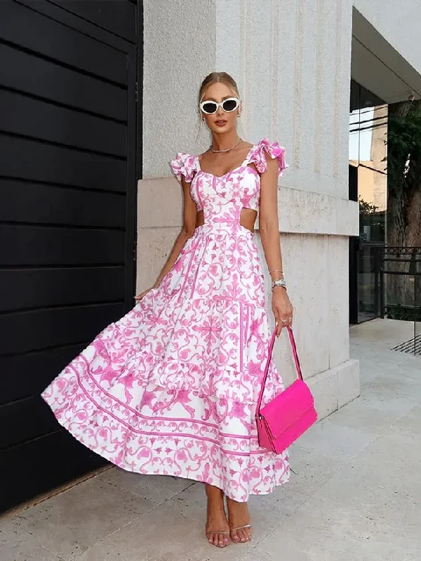 Sheath midi dresses with beaded embellishments for a formal occasion Barbera Vintage Summer Midi in Pink Sheath midi dresses with beaded embellishments for a formal occasion Barbera Vintage Summer Midi in Pink