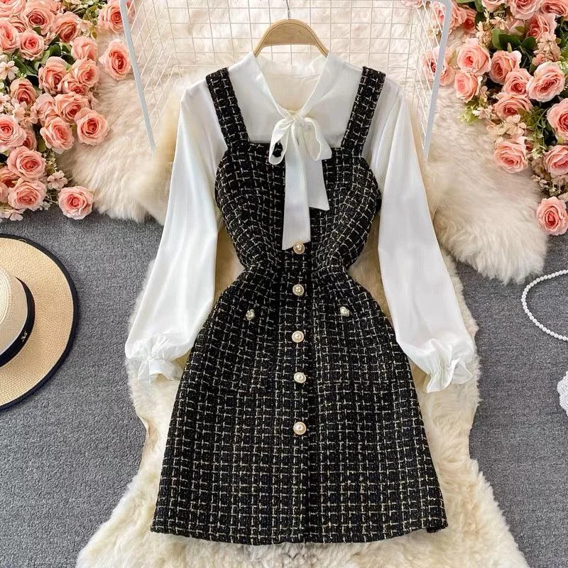 Mini dresses with mesh panels for a sexy and trendy look Barrow Tweed Dress