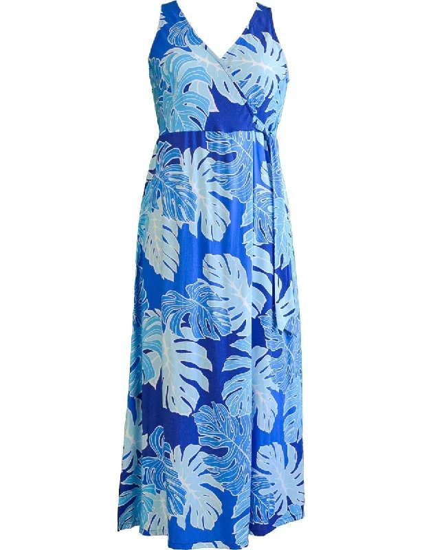 Sleeveless midi dresses with lace details for summer weddings Empire Waist Tea Length Hawaiian Dress Nuuanu Valley Sleeveless midi dresses with lace details for summer weddings Empire Waist Tea Length Hawaiian Dress Nuuanu Valley