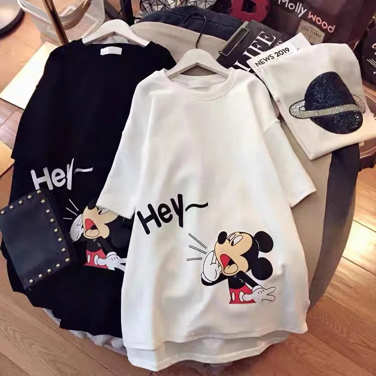 Mini dresses with gathered skirts for a voluminous effect Mickey Shirt Dress