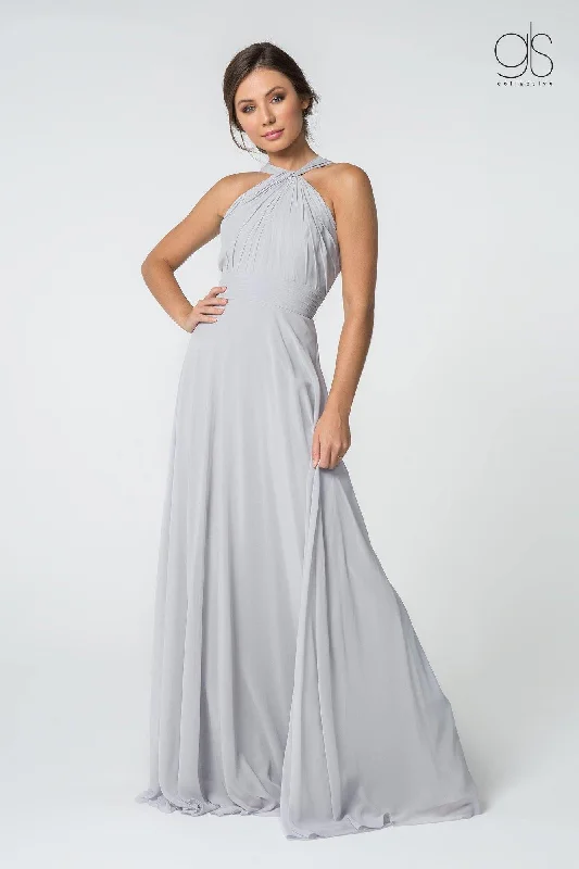 Maternity dress for a baby's naming ceremony Long Formal Halter Bridesmaids Chiffon Prom Dress Maternity dress for a baby's naming ceremony Long Formal Halter Bridesmaids Chiffon Prom Dress